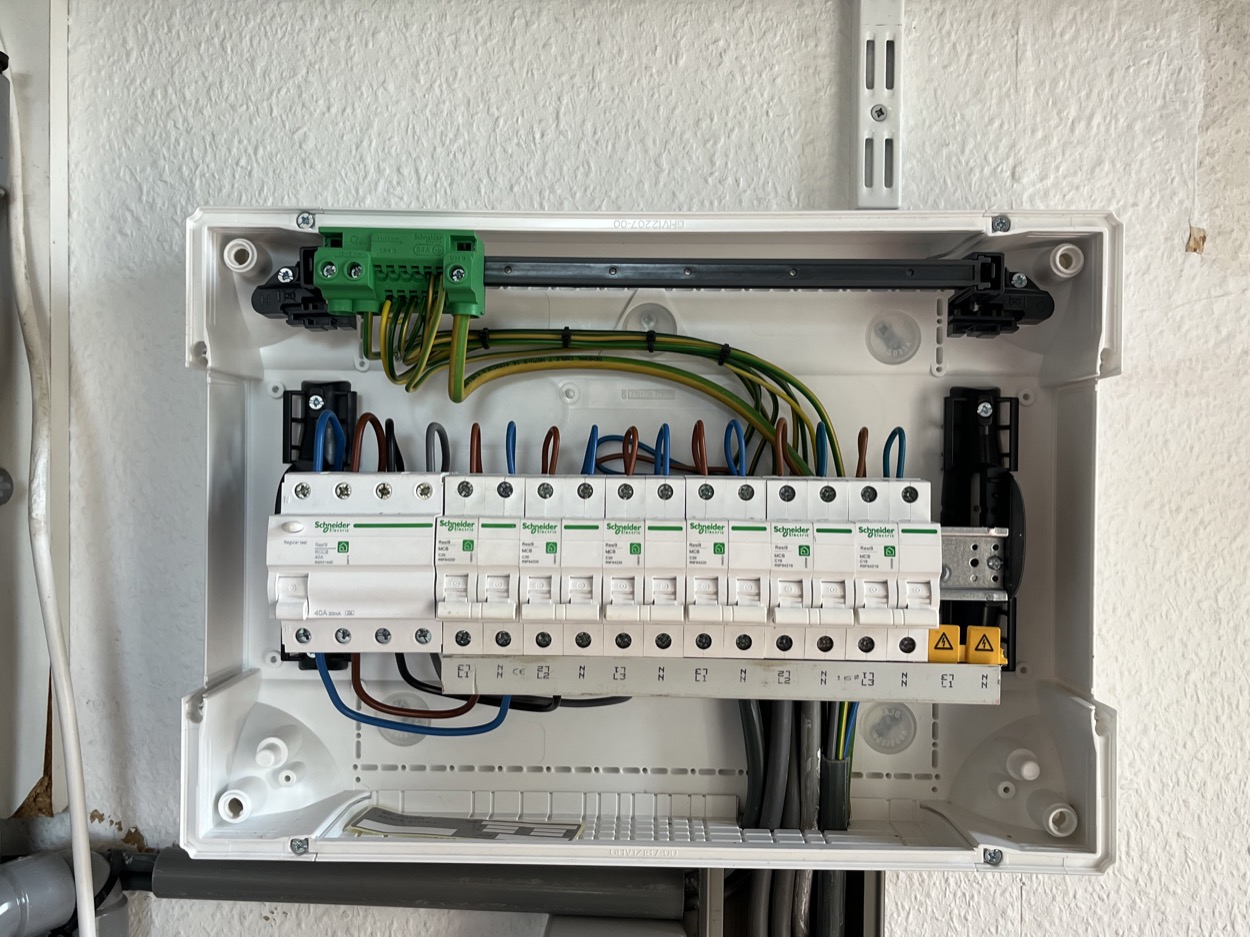 Realisaties elektriciteitswerken zekeringkast